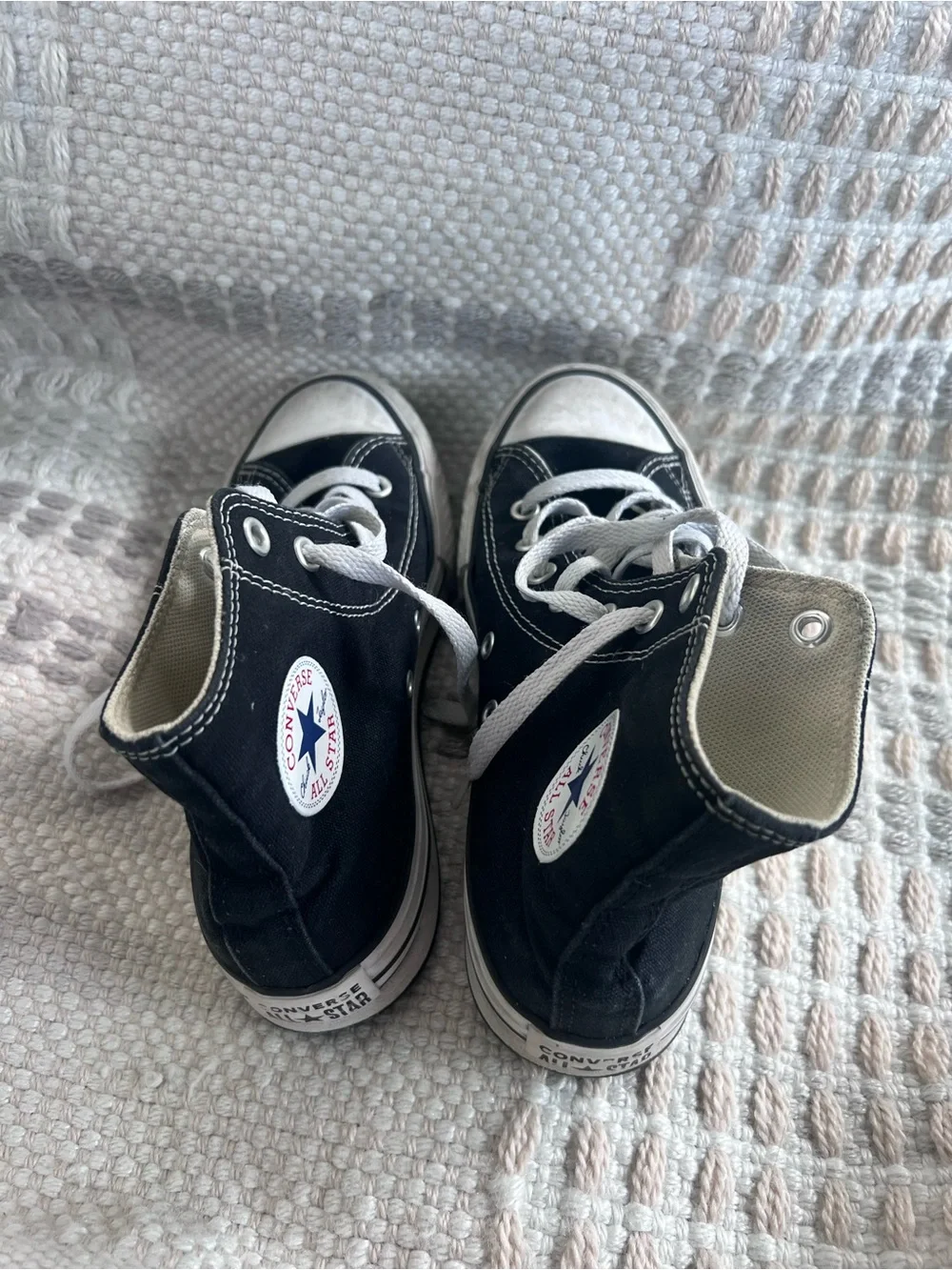 Converse Kids Chuck Taylor All Star High Top Sneakers-Black/White Size 3 US Kids